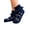Navy, variant on Women Vintage Print Ankle Socks Ruffle Frill Cuff Winter Warm Casual Crew Socks Cozy Soft Holiday Socks for Daily Wear Christmas Gift for Ladies,1pair
