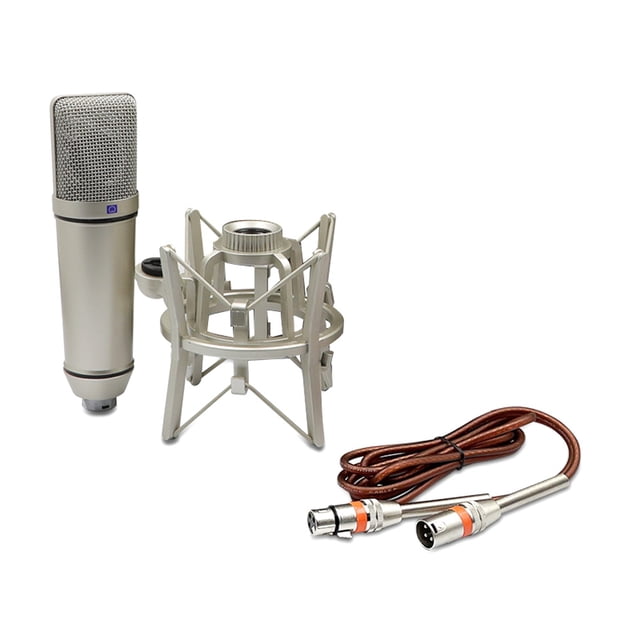 Micrófono de Condensador Micrófono de Estudio Cardioide Profesional para Grabación de Podcasts Voz Sobre Streaming Home Studio