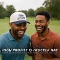 thumbnail image 7 of Funky Junque Trendy Rope Golf Cap with Upside-Down Sayings - Lightweight Performance Golf Hats Snapback, Funny Hats for Men, Breathable Everyday Style - Have A Day - Navy/Beige, 7 of 7