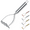 1.Silver, variant on ReaNea Potato Masher, 9.6" Stainless Steel Heavy Duty Metal Potato Ricer, Food Masher Utensil, Hand Masher, Vegetables Fruits Masher