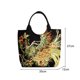 thumbnail image 5 of CHAXIN Bolso de hombro de estilo étnico para mujer, bandolera de lona con bordado de pavo real, informal, con colgante de cuentas, de gran capacidad, 5 of 8