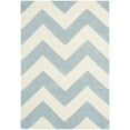 thumbnail image 6 of SAFAVIEH Chatham Jake Geometric Wool Area Rug, Blue/Ivory, 2' x 3', 6 of 8