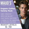 thumbnail image 3 of Maud's Organic Coffee Pods Variety Pack, 56 ct, 8 Assorted Flavors, Single Serve Pods – 100% Arabica Coffee, Compatible with Keurig K Cups Maker, 3 of 7