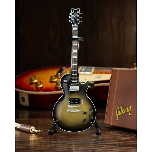 AXE HEAVEN 1979 Les Paul Adam Jones Silver Burst 1:4 Scale Mini Guitar Model, GG-129