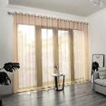 thumbnail image 4 of Polyester Window Tulle Voile Curtain Bedroom Living Room Decor (Beige), 4 of 5