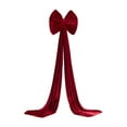thumbnail image 2 of Danhjin Christmas Bows, Flocked Fabric Red Bow Hanging Decorations for Christmas and Festival Scene Decorations, Creating Festive Atmospheres for Home and Party Use, 2 of 7