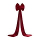 thumbnail image 2 of Adornos Colgantes de Tela Flocada con Lazo Rojo para Ambientes Festivos., 2 of 7