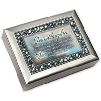Cottage Garden Granddaughter See Future Through You Silvertone Jeweled Music Box Plays You Light Up My Life