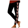 thumbnail image 1 of Zhanying Leggings de Sapin de Noël Rouges Durables Entrejambe Antidérapant Collants Thermiques Noirs pour Femmes Noir m, 1 of 6