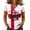 Beige, variant on Women's Summer Tops 2026 Soccer Cup V Neck Short Sleeve Fan Wear USA Soccer Jersey American Flag Football Graphic Tees Green S