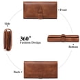 thumbnail image 5 of GOIACII Women's Wallet Clutch RFID blocking Card Money Organizer Ladies Purse Trifold, 5 of 8