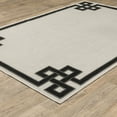 thumbnail image 6 of HomeRoots 507811 3 x 5 ft. Stain Resistant Rectangle Indoor & Outdoor Area Rug Beige & Black, 6 of 10