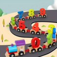 thumbnail image 3 of Magnetic Digital Small Train Toys, Children's Educational Assembly Magnetic Building Blocks, Early Education Wooden Small Train For Boys And Girls, 3 of 4