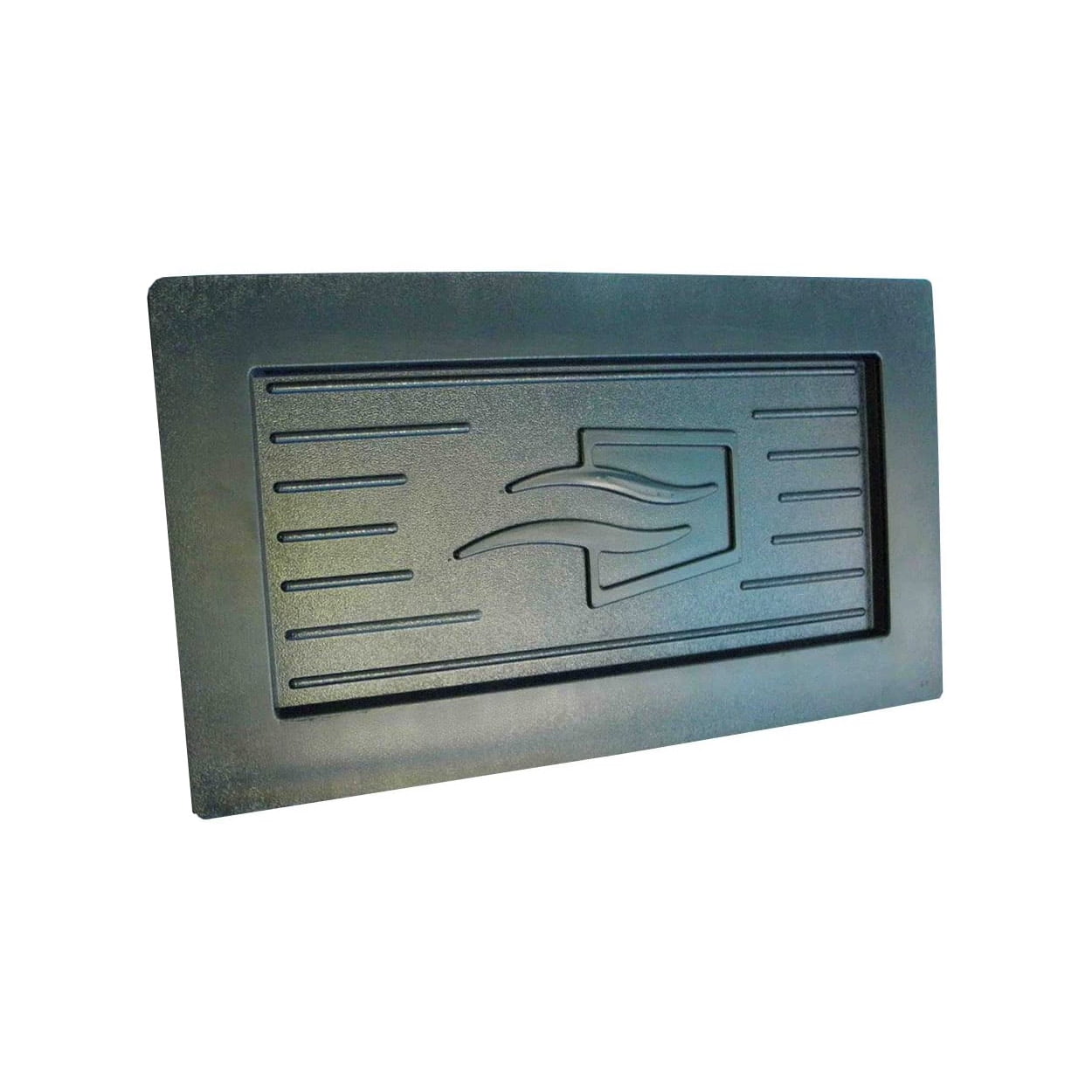 Crawl Space Recessed Foundation Vent Cover Shallow Depth Black (for 8"x16" Foundation