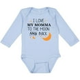 thumbnail image 3 of Inktastic I Love My Momma to the Moon and Back Boys or Girls Long Sleeve Baby Bodysuit, 3 of 5
