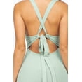 thumbnail image 3 of Ribbed Midi Dress with Cutout Front and Crisscross Back, 3 of 11