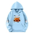 thumbnail image 3 of successthop Spooky Season Hoodies Graphic Ghost Toddler Girls Boys Long Sleeve Winter Fall Sport Pullover Sizes 5-15, 3 of 3