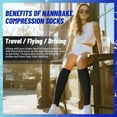 thumbnail image 5 of 3 Pairs Compression Socks For Women & Men 15-20 MmHg,Best Support For Cycling Athletic Hiking Running, 5 of 5