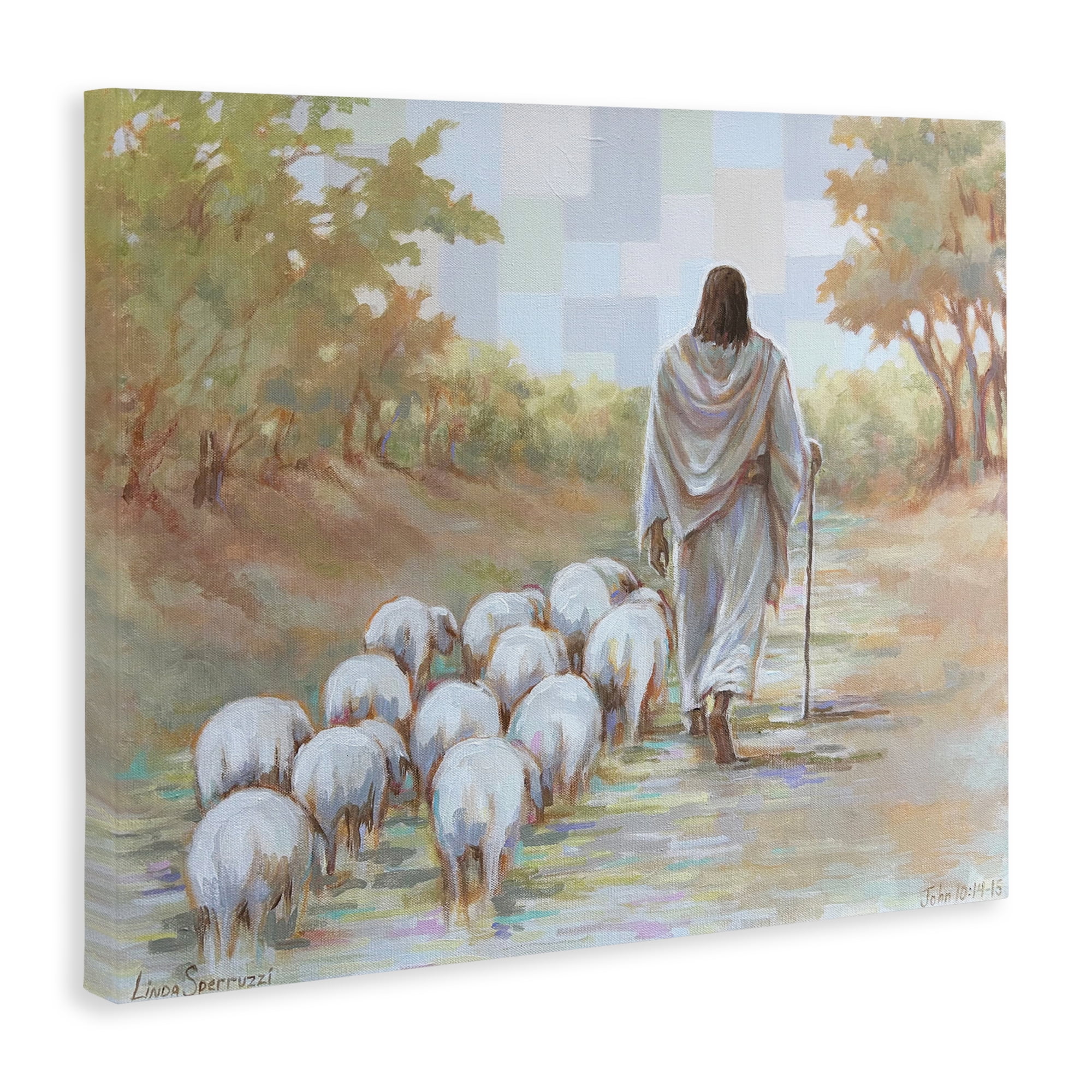 Stupell Industries Lead On Good Shepherd Canvas Wall Art, design by Linda Sperruzzi