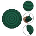 thumbnail image 3 of Unique Bargains 1 Pc Carved Flower Round Silicone Coaster Blackish Green, 3 of 5