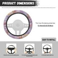 thumbnail image 7 of Yuyamidu Purple Marble Print Steering Wheel Cover for Car Sedan Winter Warm Car Steering Wrap Decor Flannel Auto Steering Wheel Accessories, Easy to Install, 7 of 7