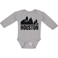 thumbnail image 3 of Inktastic Houston Skyline Grunge Boys or Girls Long Sleeve Baby Bodysuit, 3 of 5