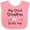 Pink and White, variant on Inktastic My Great Grandma Loves Me Heart Great Grandchild Boys or Girls Baby Bib