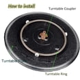 thumbnail image 5 of 2 PCS Microwave Oven Turntable Coupler Y-Shaped Shaft Holder Glass Tray Guide Support with Port for 1.6cm Height Roller(Color Random), 5 of 5