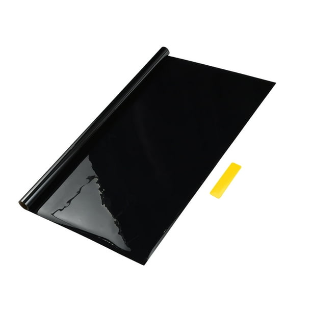 Película de Tinte para Ventanas de Coche Nano Cerámico Único Bargains VLT 5% IRR 70% UVR 80% Negro 20ft x 24inch Película de Privacidad 2mil PET 1 Pc