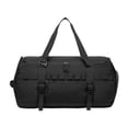 thumbnail image 1 of Bolsa de lona para exteriores, resistente a la abrasión, con asa lateral, mochila multiusos, bolsa de mano para mochileros, regalo para pasar la noche Negro, 1 of 8