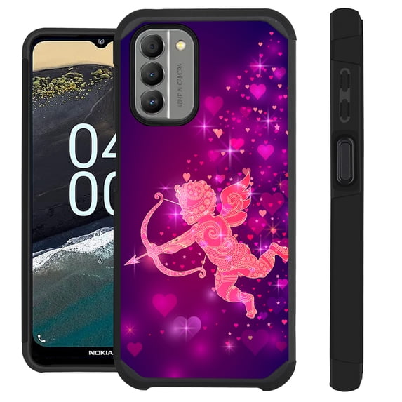 Compatible with Nokia G400 5G Hybrid Fusion Guard Phone Case Cover (Cupid Love)