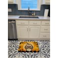 thumbnail image 3 of Carolines Treasures BB1807RUG Halloween Chocolate & Brown Shih Tzu Machine Washable Memory Foam Mat, 3 of 4