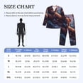 thumbnail image 4 of Balery Lazy Stone Bear Pijama para Hombre de Dos Piezas con Manga Larga, Conjunto de Dormir y Descanso Suave con Bolsillos-X-Large, 4 of 7