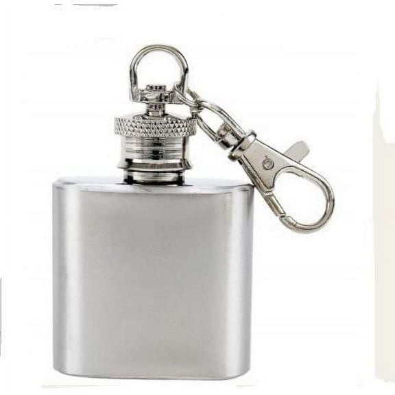 Maxam 1oz S/S Key Chain Flask SKU-PAS704350