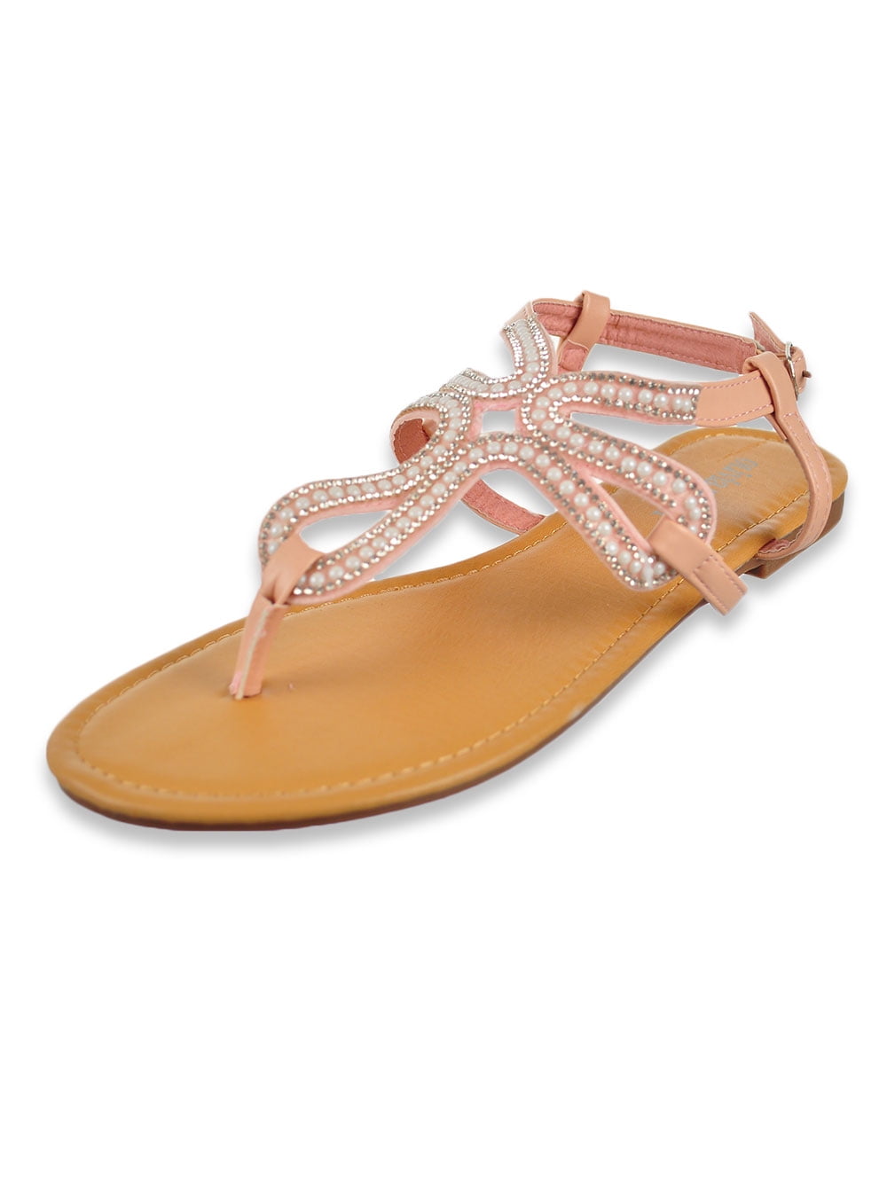 Olivia Miller - Olivia Miller Women's Bejeweled Strappy Sandals (Sizes ...