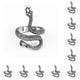 thumbnail image 1 of Jumpingount Anillos del zodiaco chino, anillo de amistad gótico a la moda, suministro de joyería de aleación Popular, adornos de verano, plata Plata antigua 10piezas, 1 of 6
