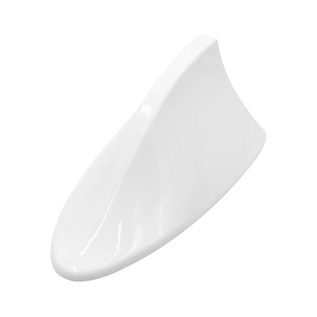 Antena Blanco Forma Aleta de Tiburón Universal Coche Techo Señal de Radio Am/FM