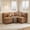 Brown, variant on 73" x 50" Breakfast Nook Bench with Storage, Breathable Beige Chenille L-Shaped Corner Bench, 4-Seat Space-Saving Seating