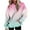 Green, variant on Women Plus Size Hoodies Women Loose Tie-Dye Printed Buttoned Long Sleeve Sweatshirt Tops