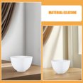 thumbnail image 3 of BRIGHTFUFU 5Pcs Silicone Bowl Mixing Set White Soft Nonslip Silicone Bowls for Facial Mask, 3 of 8