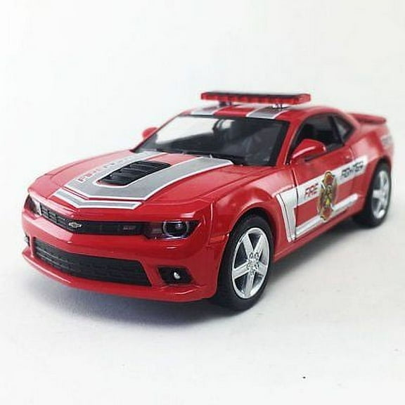 5" Kinsmart 2014 Chevrolet Camaro Fire Fighter Diecast Model Toy 1:38 Chevy