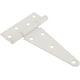 thumbnail image 1 of Bisagras en T resistentes Hillman de 15 cm, color blanco, paquete de 2, 1 of 2