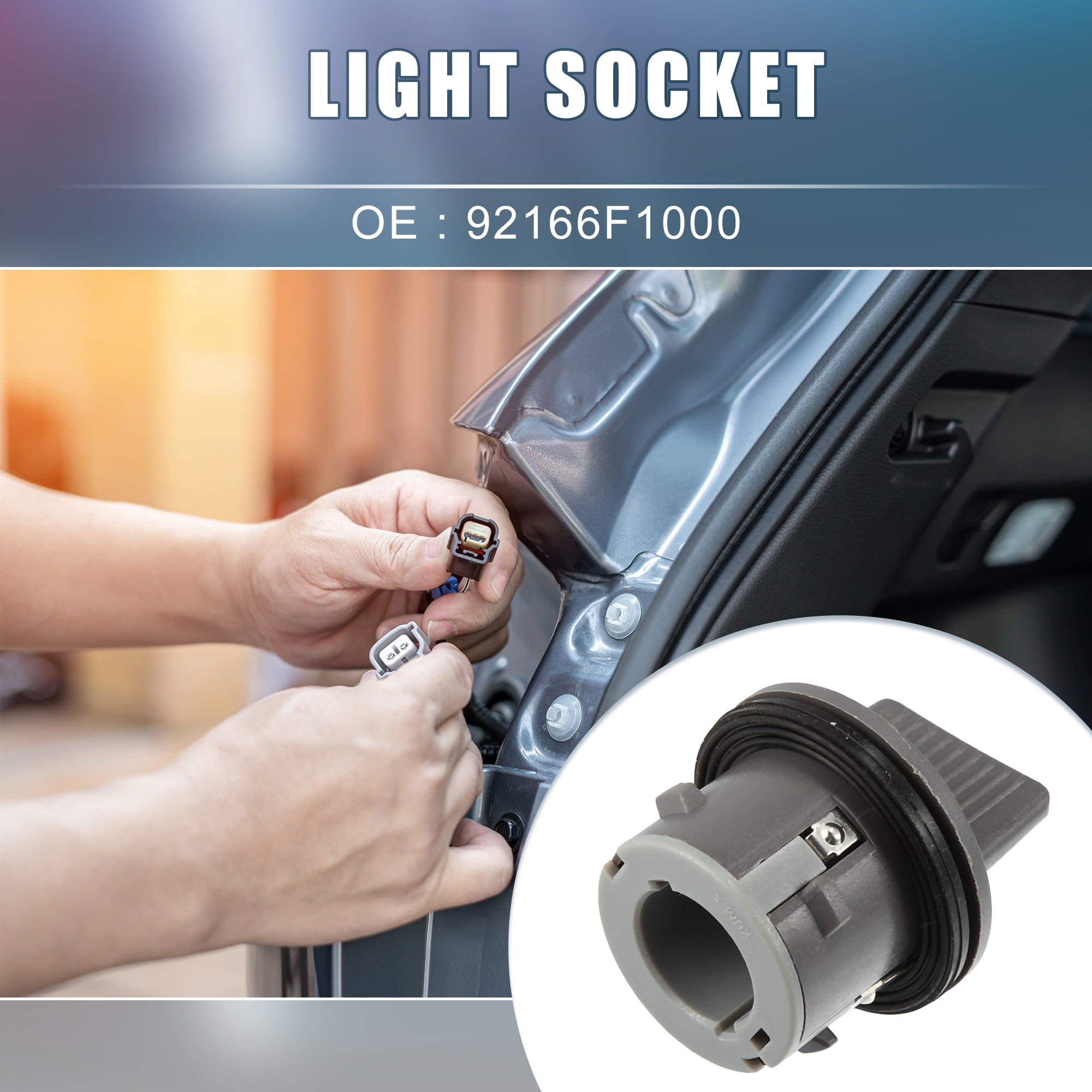 Unique Bargains Car Turn Signal Light Bulb Socket Holder for Hyundai for Kia Models