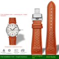 thumbnail image 3 of Correa de reloj de cuero con interfaz curvada para la serie Mido Multifort M025.627/M025.407 M005.430 Correa de reloj de cuero curvada de 22 y 23 mm, 3 of 5
