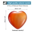 thumbnail image 2 of 5Pcs Natural Heart Stone Quartz, Love Heart Worry Stones for Balancing Worry Bulk Red Agate, 2 of 5