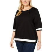 Tommy Hilfiger Womens Plus Pullover Top