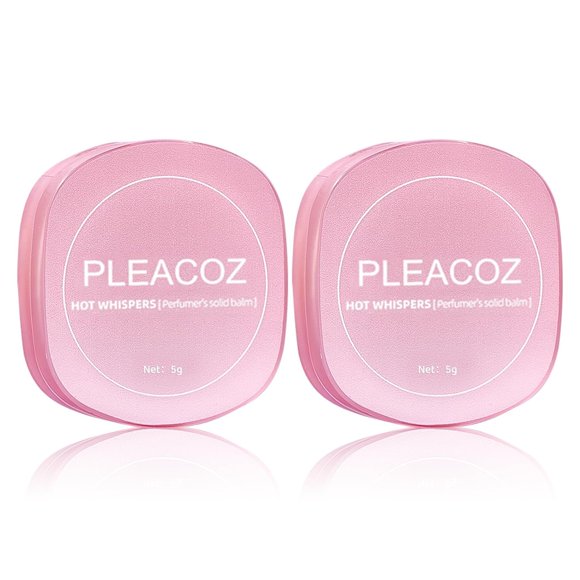 Bálsamo de perfume sólido Pleacoz Hot Whispers, paquete de 2