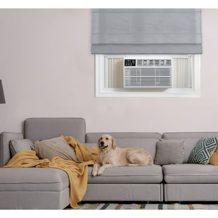 Whirlpool - 1,500 Sq. Ft. 24,000 BTU Window Air Conditioner with 10,600 BTU Heater - White