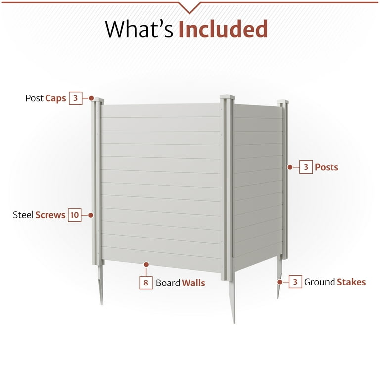 Palo Longlife Bianco Per Recinzione Privacy 240x8 Cm - Plastica Con Anima In Metallo
