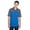 Tru Royal/ Crbn, variant on CORE365 CE101 Men's Balance Colorblock Performance Piqué Polo-BLACK/ CARBON-2XL